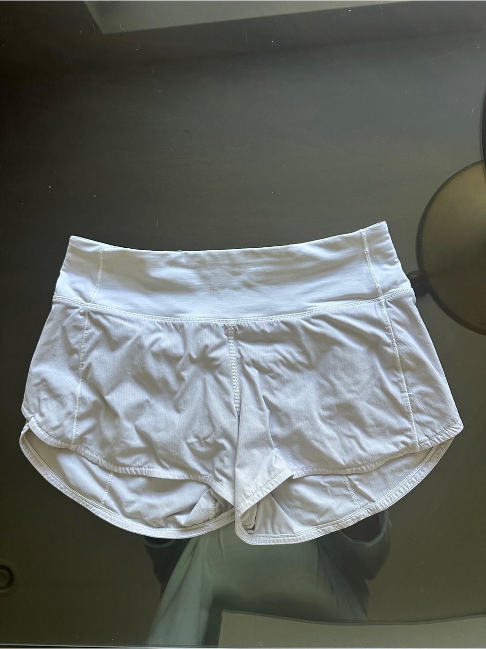 Women's Lululemon Speed Up High-Waist Grey Athletic Shorts (6)